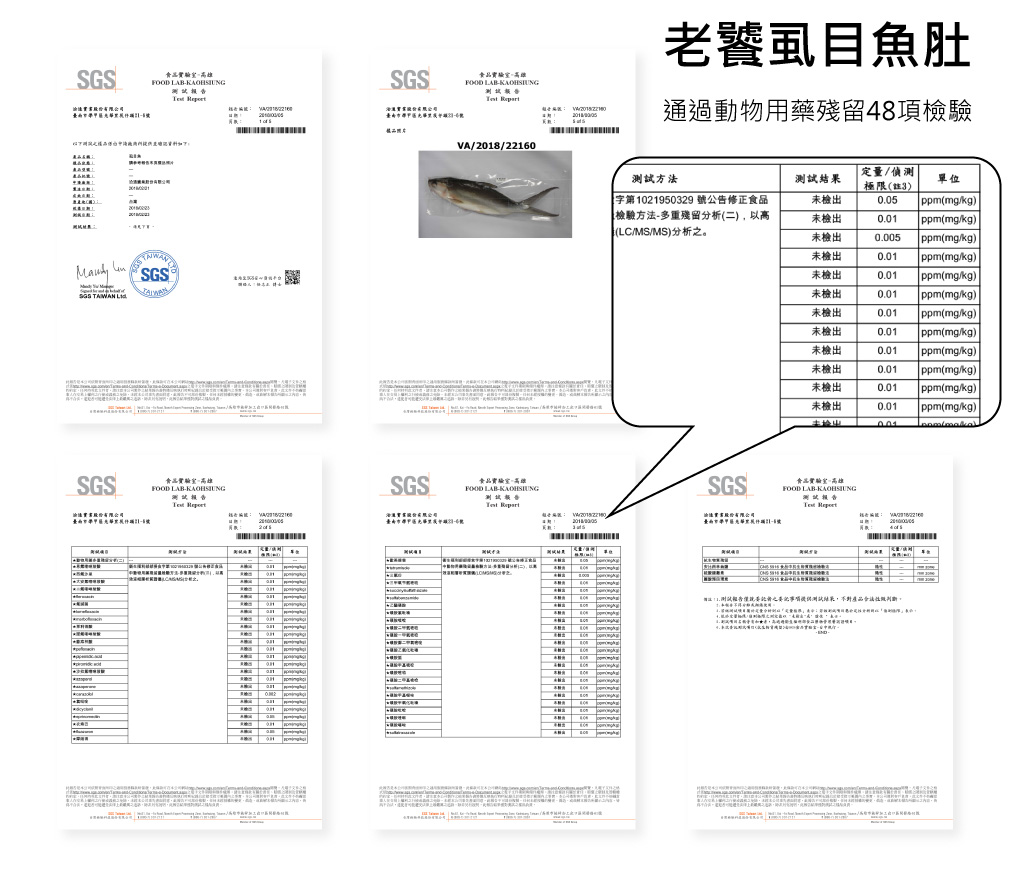 虱目魚檢驗報告