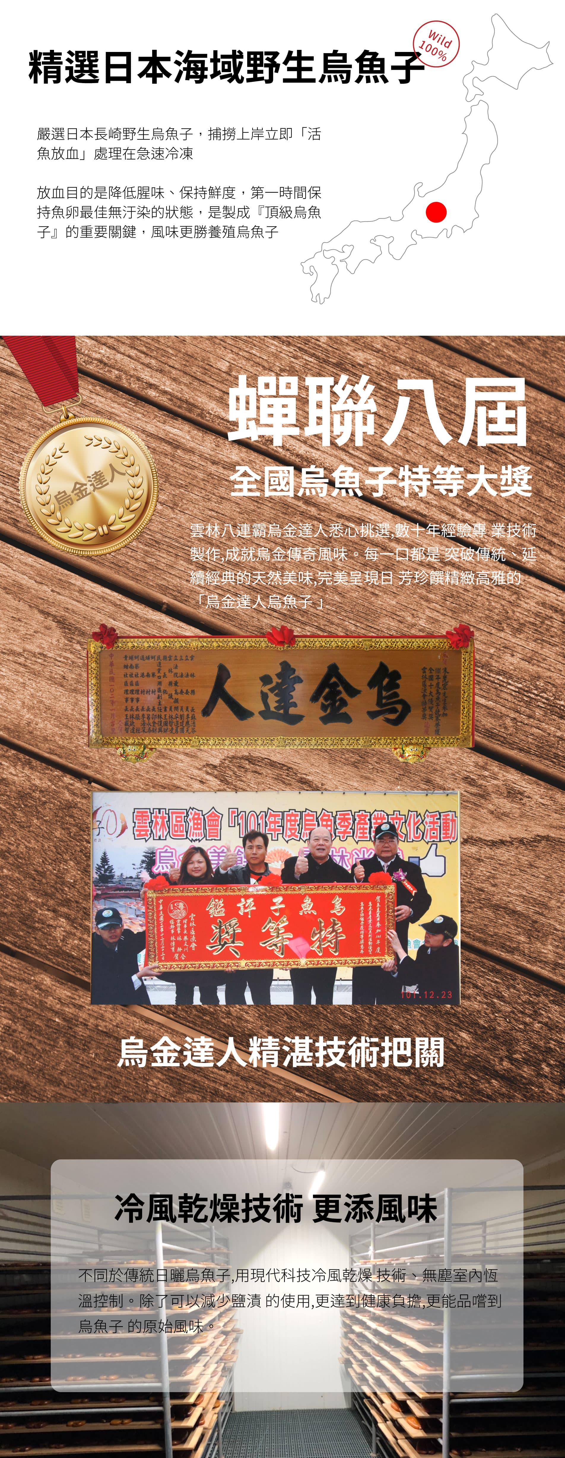 一口吃烏魚子